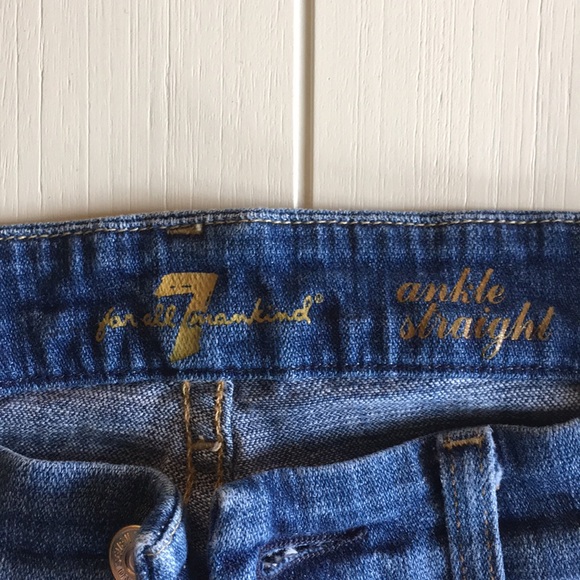 7 for all Mankind Ankle Straight - Picture 3 of 5